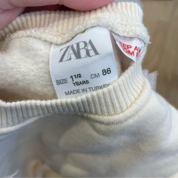 Zara Tulle Butterfly Accent Sweatshirt - Picture 3 of 4